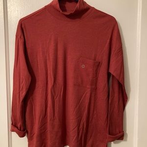 NWT Eddie Bauer Mock Neck Top